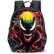 Marvel Venom Backpack StudentPack - Venom In Yellow Color Ilustration