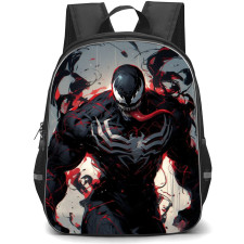 Marvel Venom Backpack StudentPack - Venom Sprawling Vector Art Illustration