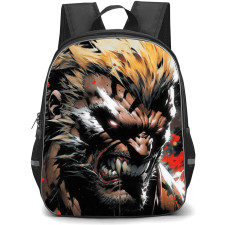 X-Men Sabretooth School Backpack StudentPack - Sabretooth Watercolor Art