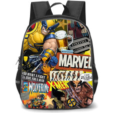 X-Men Wolverine School Backpack StudentPack - Wolverine Collage