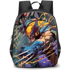 X-Men Wolverine School Backpack StudentPack - Wolverine Fighting Pose Illustration
