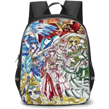 Magic Knight Rayearth Backpack StudentPack - Magic Knight Rayearth Tribute Anime Art Poster
