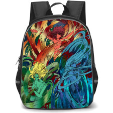 Magic Knight Rayearth Backpack StudentPack - Hikaru Fuu And Umi Manga Colouring Illustration Art