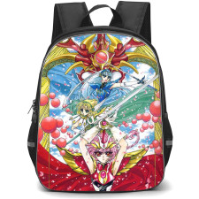 Magic Knight Rayearth Backpack StudentPack - Hikaru Fuu And Umi Vintage Manga Art Poster