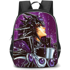 Magic Knight Rayearth Zagato Backpack StudentPack - Zagato Side Portrait Illustration Art On Purple Background