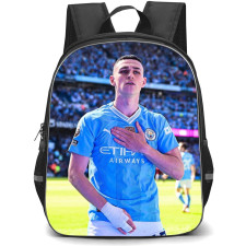 Manchester City F.C. Phil Foden Backpack StudentPack - Phil Foden Candid Picture During Match Poster