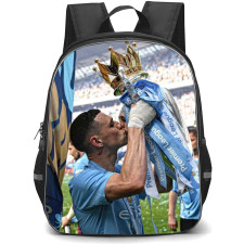 Manchester City F.C. Phil Foden Backpack StudentPack - Phil Foden Kisses The Champions Trophy Poster
