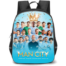 Manchester City F.C. Backpack StudentPack - Manchester City Premier League Champion 2023-24 Sky Sports Poster