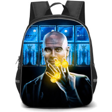 Manchester City F.C. Pep Guardiola Backpack StudentPack - Pep Guardiola With 4 Premier League Golden Ring
