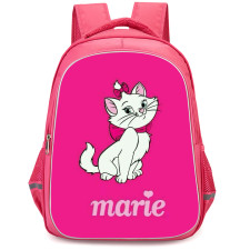 Marie Backpack StudentPack - Marie Sitting On Pink Background