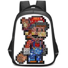 Super Mario Backpack StudentPack - Super Mario Game Block Art