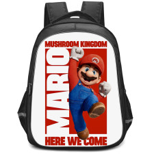 Super Mario Backpack StudentPack - Mario Mushroom Kingdom Here We Go
