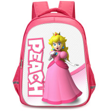 Super Mario Peach Backpack StudentPack - Peach Introduction White Background