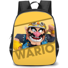 Super Mario Wario Backpack StudentPack - Wario Introduction Orange Background