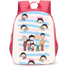 Chibi Maruko Chan Backpack School Bag StudentPack - Chibi Maruko Chan Family Cartoon Art Poster
