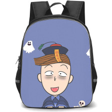 Chibi Maruko Chan Kazuhiko Hanawa Backpack School Bag StudentPack - Kazuhiko Hanawa Portrait On Purple Background