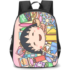 Chibi Maruko Chan Momoko Sakura Backpack School Bag StudentPack - Momoko Sakura Smiling Cartoon Art Poster