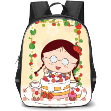 Chibi Maruko Chan Tamae Honami Backpack School Bag StudentPack - Tamae Honami With Birthday Cake Poster
