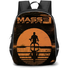 Mass Effect Backpack School Bag StudentPack - Mass Effect Silhouette Retro Art Series Poster