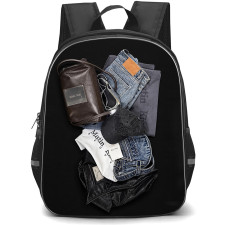 Matin Kim Backpack School Bag StudentPack - Matin Kim Denim And Leather Essentials Poster