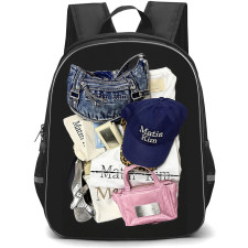 Matin Kim Backpack School Bag StudentPack - Matin Kim Signature Fashion Flat Lay Poster