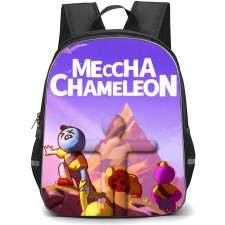 Meccha Chameleon Backpack School Bag StudentPack - Meccha Chameleon Mountain Ascent Game Poster