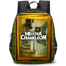 Meccha Chameleon Backpack School Bag StudentPack - Meccha Chameleon Painting Frame Portrait Poster