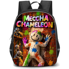 Meccha Chameleon Backpack School Bag StudentPack - Meccha Chameleon Official 3D Illustration Color Splash Paint Wall Art Poster