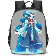 Mega Man Backpack StudentPack - Mega Man Cyber-elf X Mega Man Standing Pose Anime