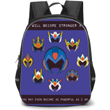 Mega Man Backpack StudentPack - Mega Man Helmet You Will Become Stronger Poster