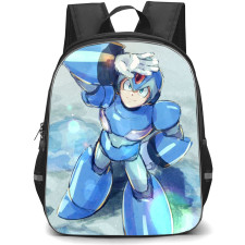 Mega Man Backpack StudentPack - Mega Man X Looking Up Cartoon