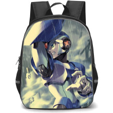 Mega Man Backpack StudentPack - Mega Man X Shielding From Rain Anime