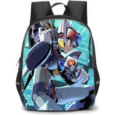Mega Man Backpack StudentPack - Mega Man X Smiling Side Portrait