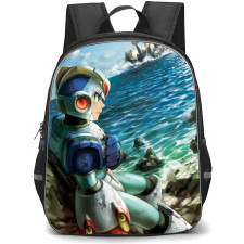 Mega Man Backpack StudentPack - Mega Man X Standing By The Sea Anime