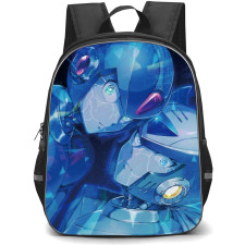 Mega Man Backpack StudentPack - Mega Man X Zero Faces Anime Portrait