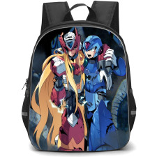 Mega Man Backpack StudentPack - Mega Man X Zero Injured Scene Anime Illustration