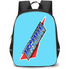 Mega Man Backpack StudentPack - Mega Man Red Background Logo