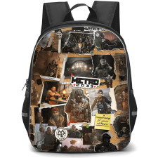 Metro 2033 Backpack School Bag StudentPack - Metro 2033 Collage Art 15 Years Celebration