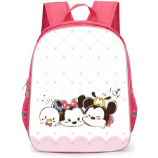 Mickey And Minnie School Backpack StudentPack - Mickey And Minnie Chibi Art Pattern Art Background