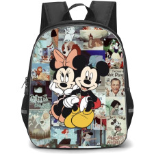 Mickey And Minnie School Backpack StudentPack - Mickey And Minnie Collage Background