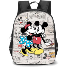 Mickey And Minnie School Backpack StudentPack - Mickey And Minnie Comic Background
