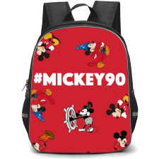 Mickey And Minnie Mickey School Backpack StudentPack - Mickey Collage Red Background