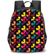 Mickey And Minnie Mickey School Backpack StudentPack - Mickey Colorful Pattern Art