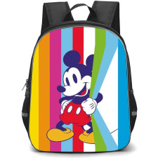 Mickey And Minnie Mickey School Backpack StudentPack - Mickey Illustration Colorful Background
