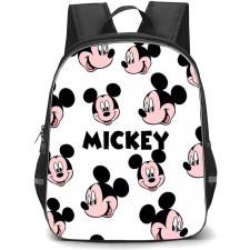 Mickey And Minnie Mickey School Backpack StudentPack - Mickey Pattern Art White Background