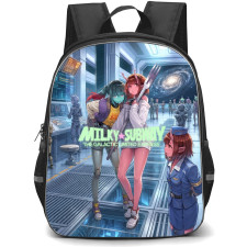 Milky Subway Backpack School Bag StudentPack - Milky Subway Space Train Control Room Poster