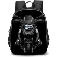 Motorbike BMW Backpack StudentPack - Motorbike BMW R1250 Front View On Black Background