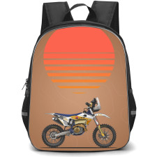Motorbike Husqvarna Backpack StudentPack - Motorbike Husqvarna FC450 Camel Trophy Edition Illustration Art Poster