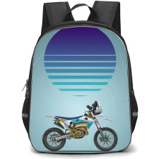 Motorbike Husqvarna Backpack StudentPack - Motorbike Husqvarna FC450 Husky Trophy Edition Illustration Art Poster