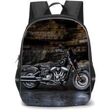 Motorbike Indian Backpack StudentPack - Motorbike Indian Chief Bobber Dark Horse Cruiser Poster